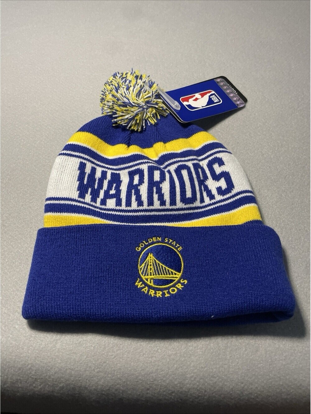 Golden State Warriors NBA Official Youth Knit Pom Beanie Hat